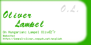 oliver lampel business card
